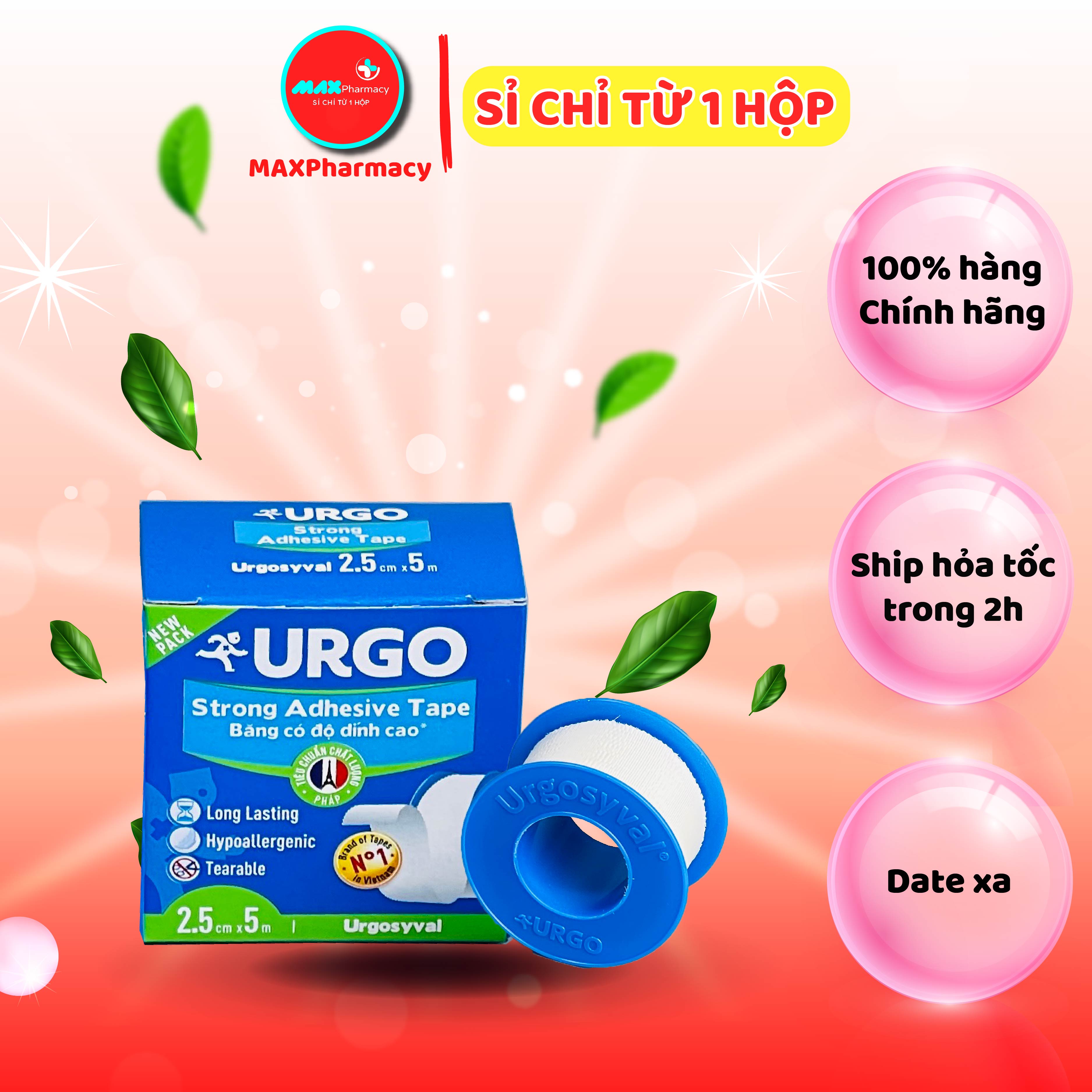 Băng keo lụa có độ dính cao Urgo Syval - Maxpharmacy