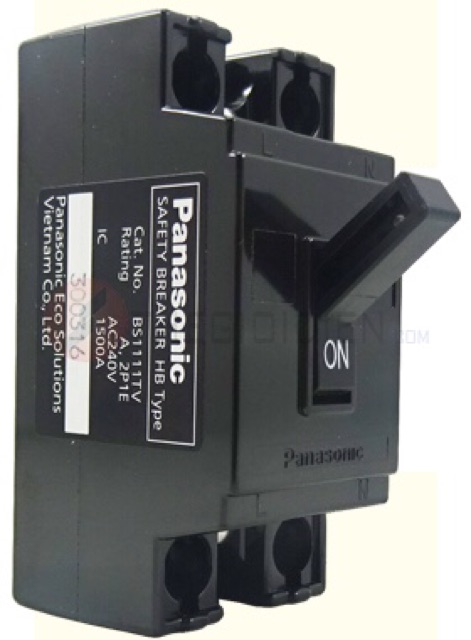 Cầu Dao Cb Cóc Tự Ngắt Panasonic 15A - 20A- 30A-40A - Đen
