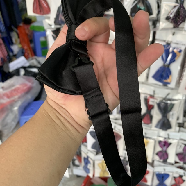 [HCM]Nơ cổ nam đen ô vuông GiangPKC