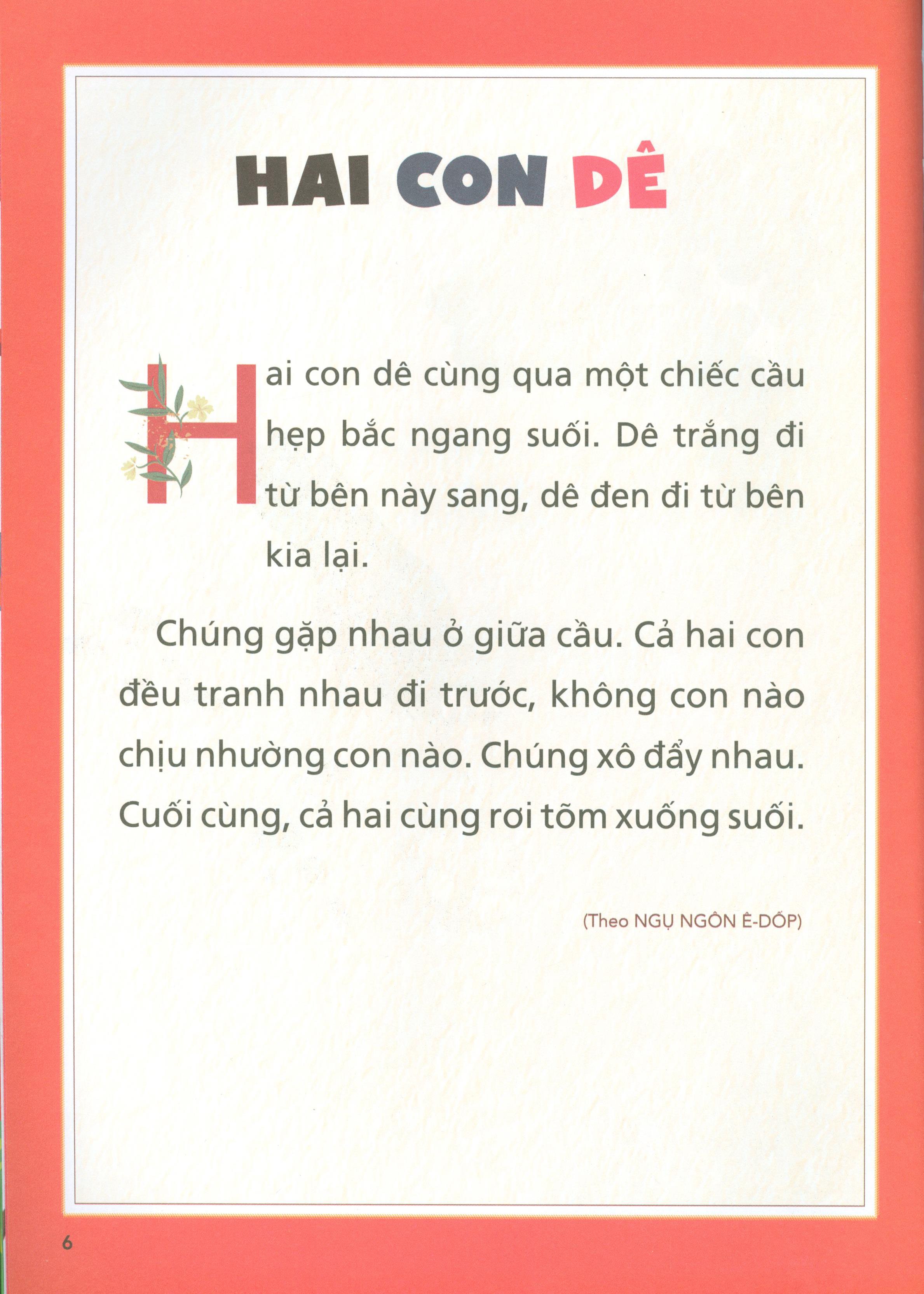 Truyện Ngụ Ngôn Cho Bé Tập Đọc