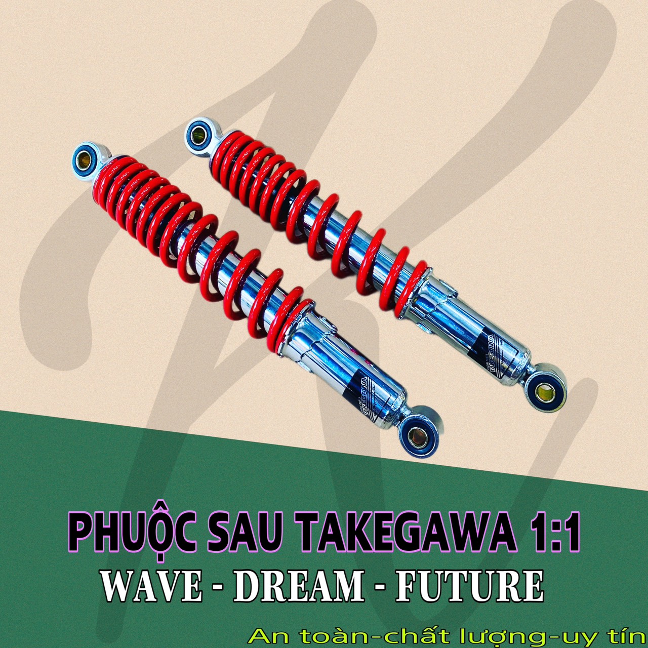 Phuộc sau TAKEGAWA xe wave, dream, future ...