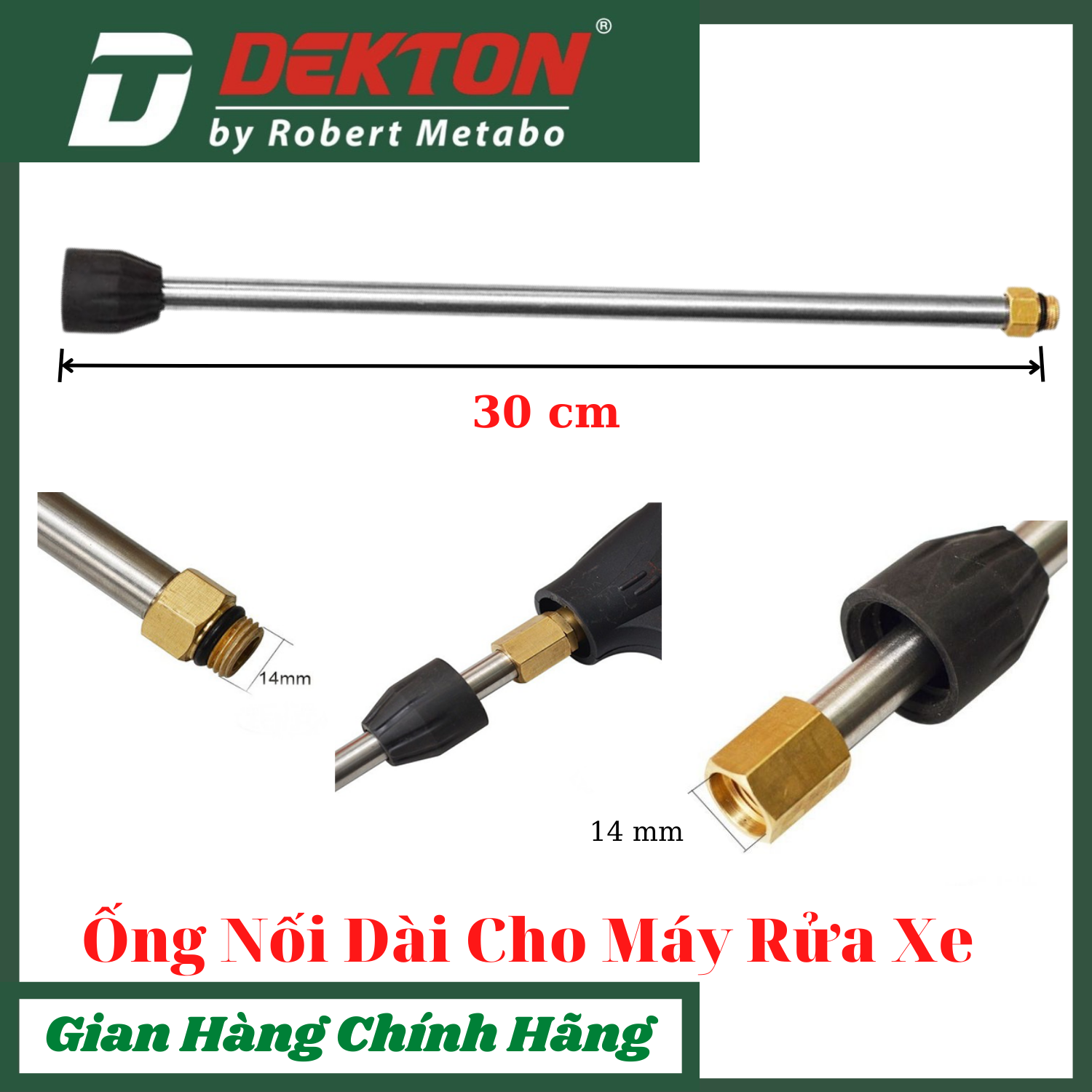 Ống nối dài cho máy rửa xe 30cm