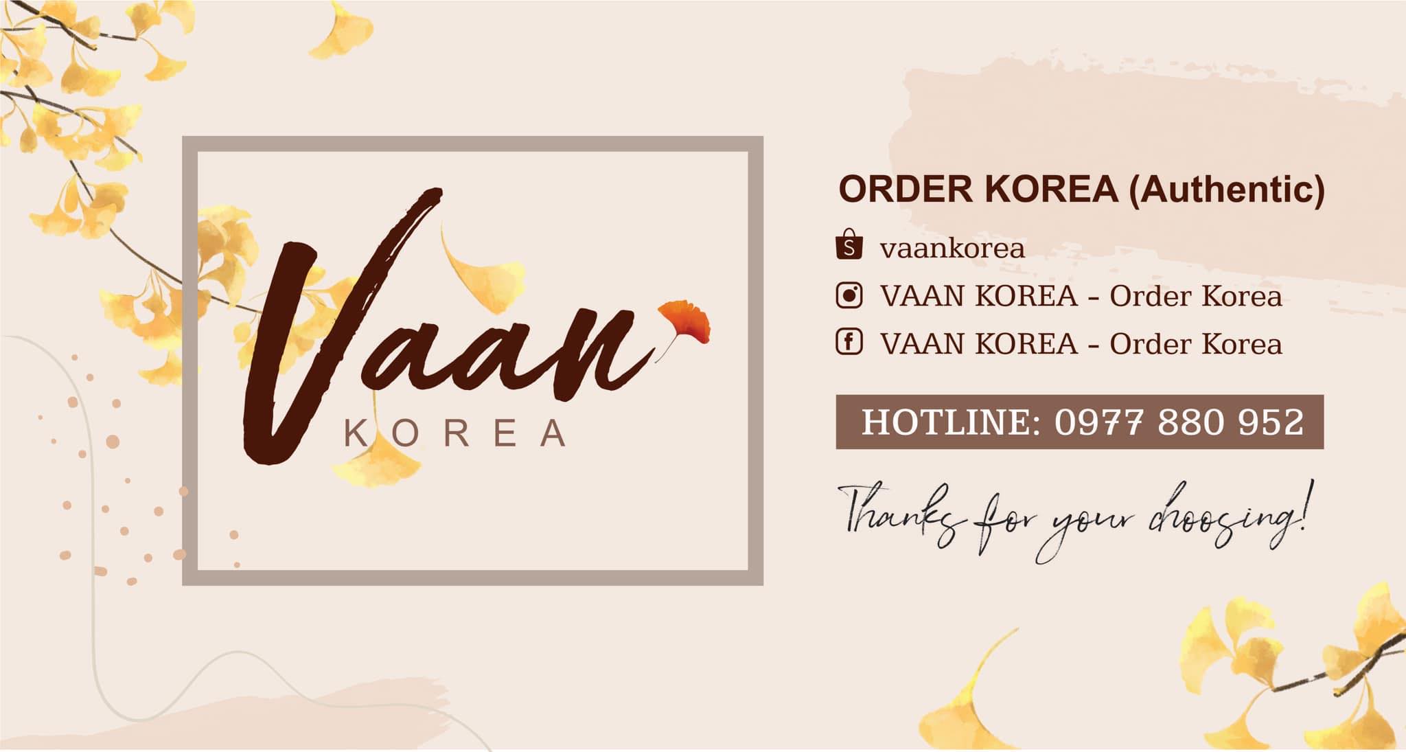 Trả oder COMBO vaankorea