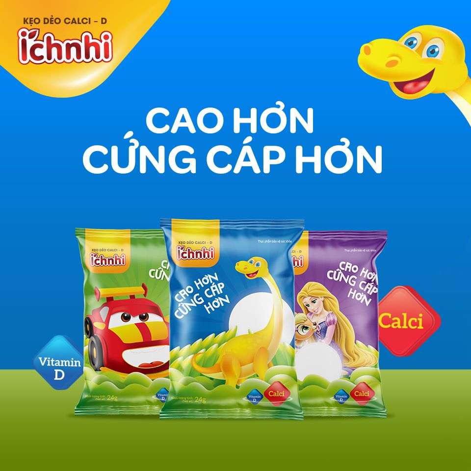 Kẹo dẻo calci- d ích nhi
