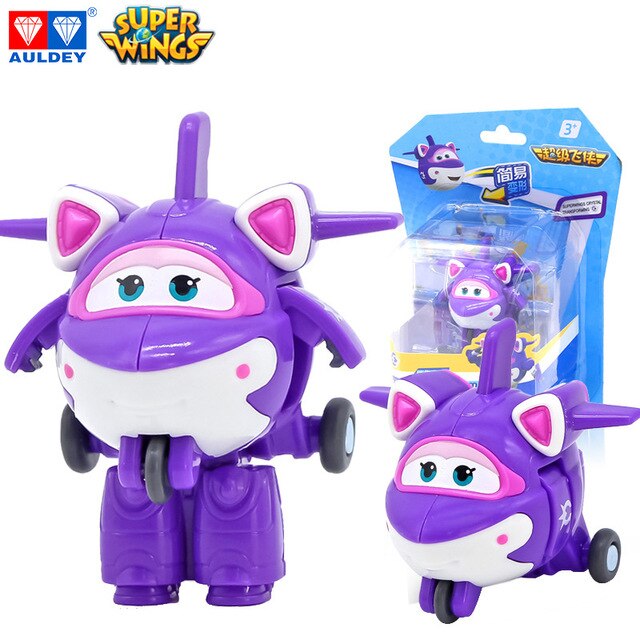 Mô hình super wings đội bay siêu đẳng máy bay mini Crystal cỡ nhỏ bằng nhựa đồ chơi trẻ em