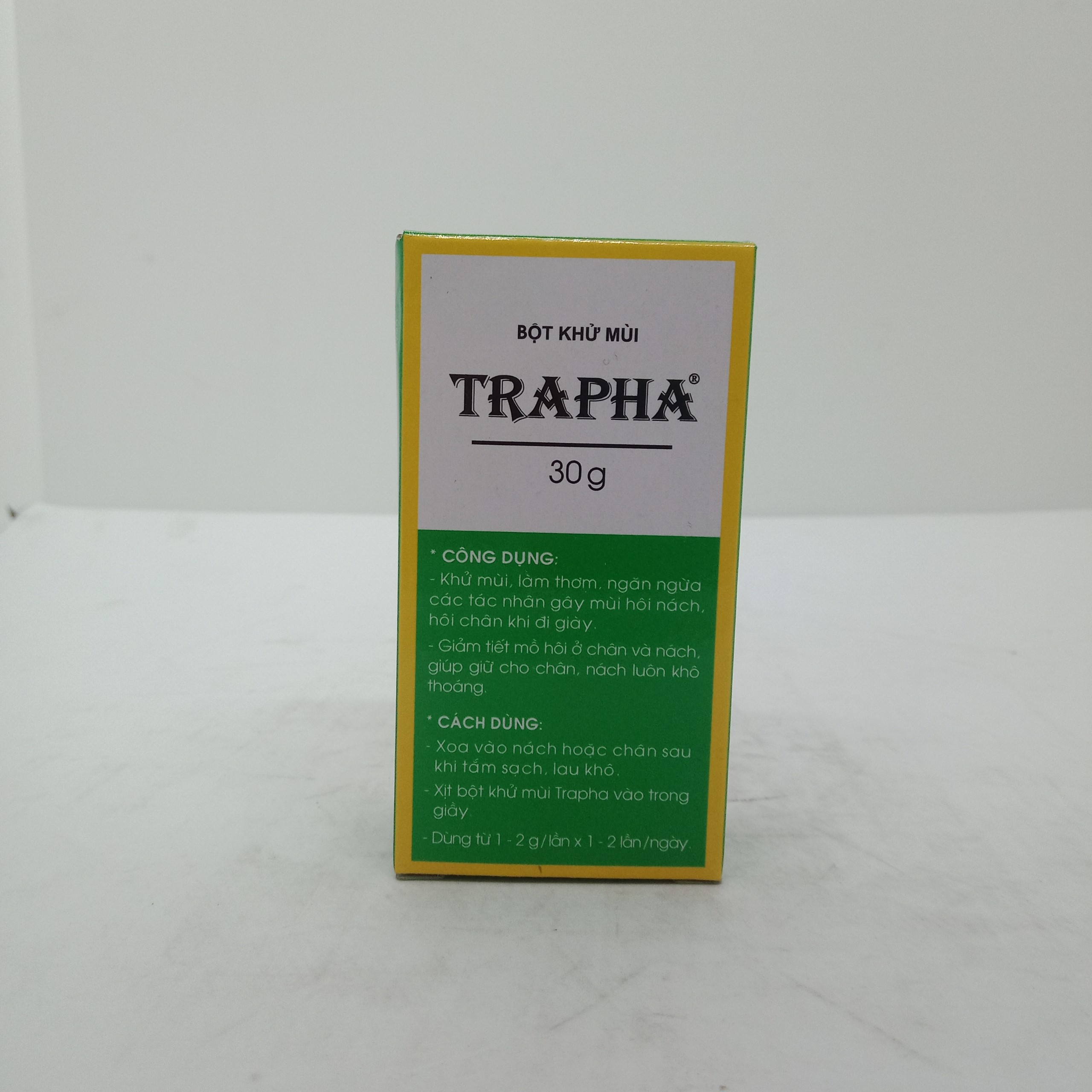 5 hộp bột khử mùi TRAPHA lọ 30g