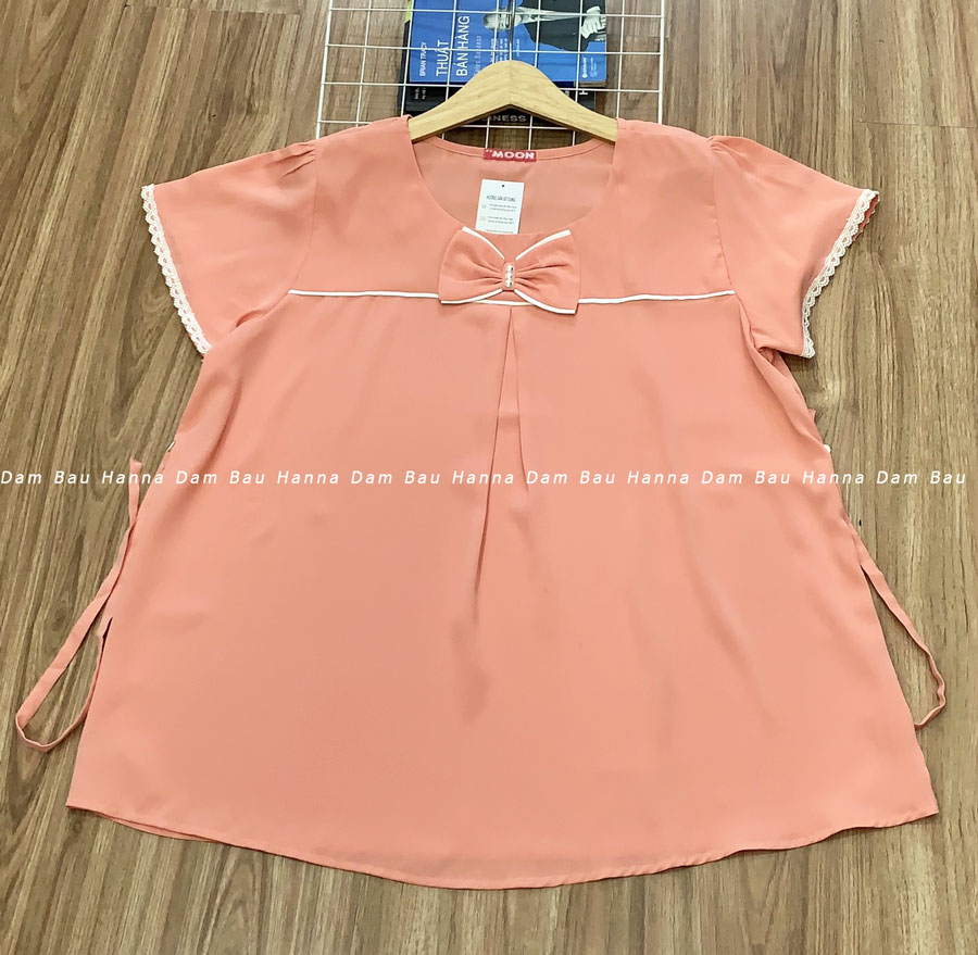 [SIZE 70-100KG] Áo bầu công sở big size cho bầu mập có size 95kg vải lụa chéo cao cấp thoáng mát fom to thoải mái v1 120cm vẫn thoải mái