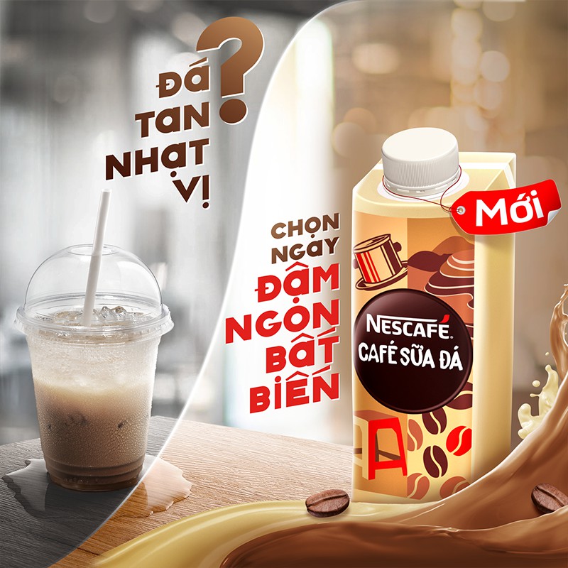 Cà Phê Uống Liền Nestlé Nescafé Sữa Đá ( 180Ml)