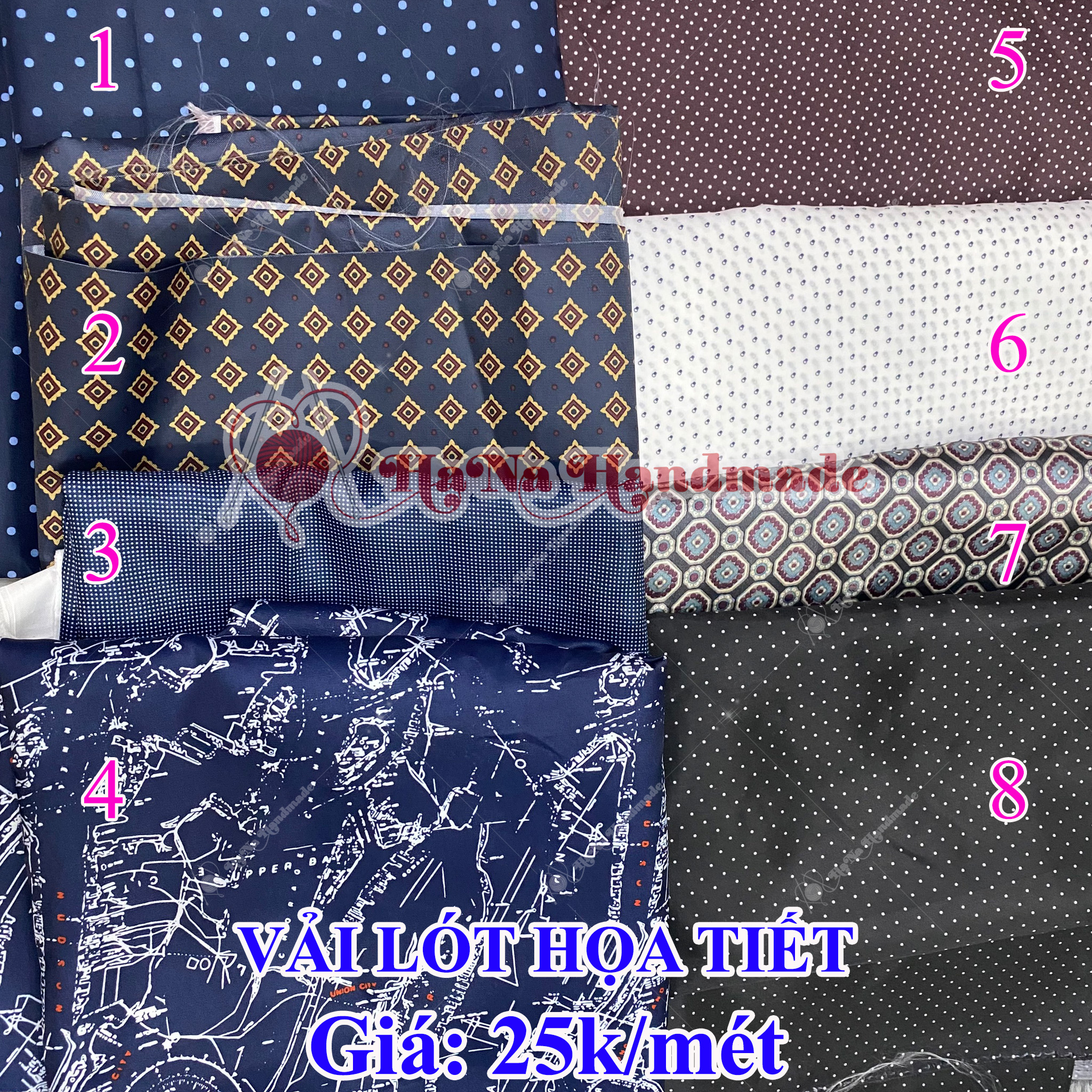 Vải lót hoạ tiết 25k/m khổ 1m5