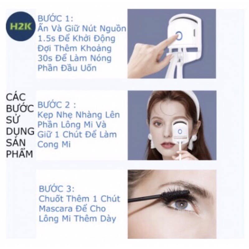 Dụng Cụ Uốn Mi Bằng Điện ,Kẹp bấm mi điện
