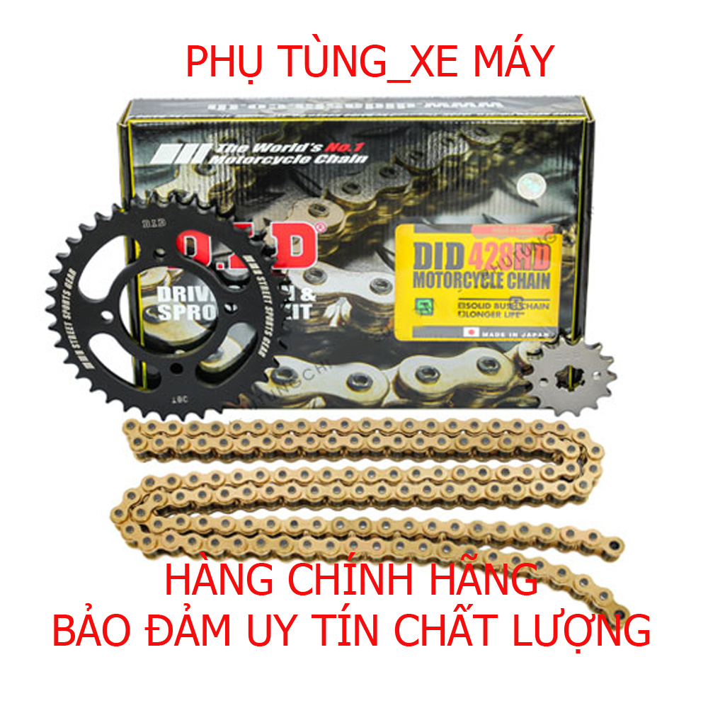 Nhông sên dĩa did vàng exciter 135