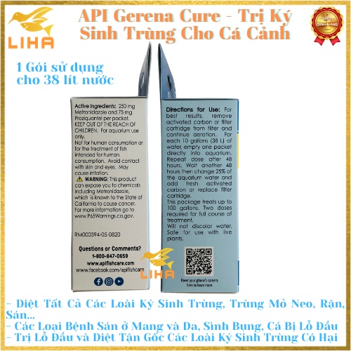 Api General Cure - Diệt Ký Sinh Trùng Cho Cá Cảnh