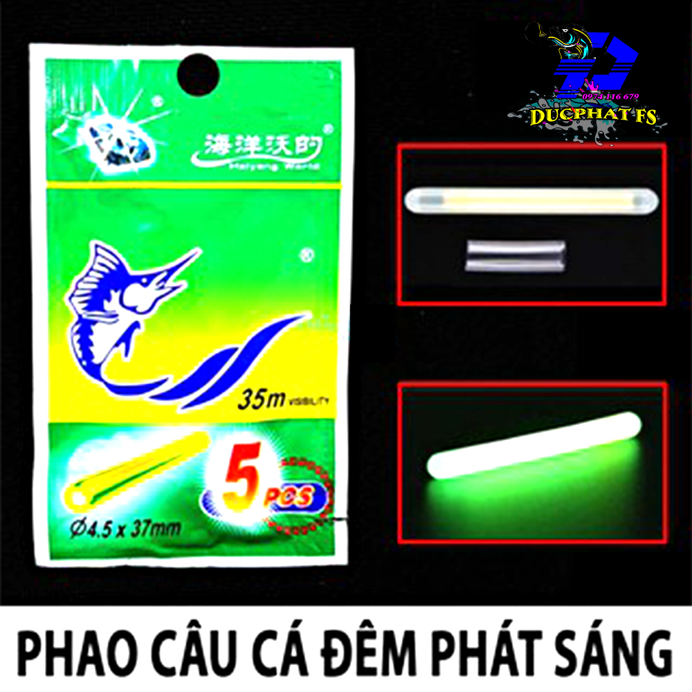 Phao đèn bẻ câu đêm (2 bịch 10 cái) 2 size lớn, nhỏ !
