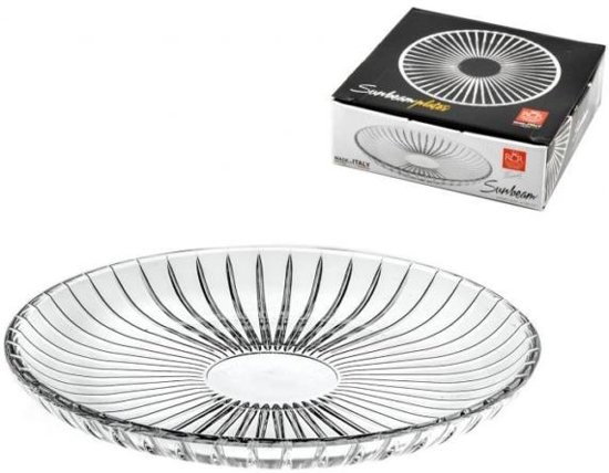 Dĩa 2 tầng pha lê Ý RCR Sunbeam 260mm
