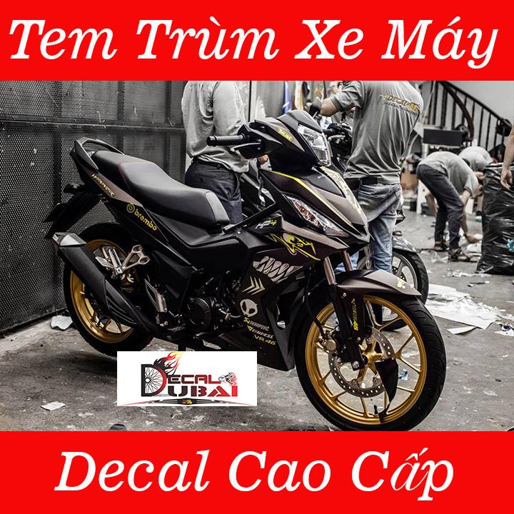 Tem trùm Dán Xe winner Đen Vàng Mẫu Mới