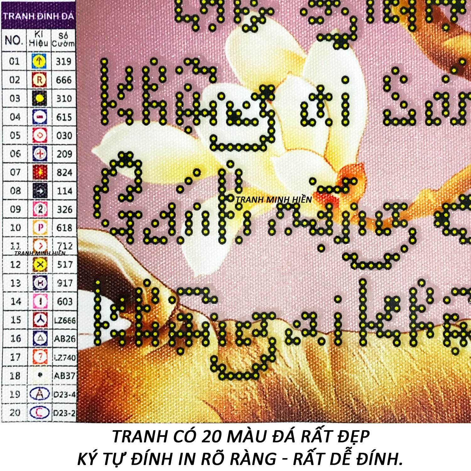 Tranh Đính Đá 5D - Cha Mẹ Là Trời Cao Biển Rộng 38 (Kèm Quà Tặng) - Tranh Minh Hiền (TỰ ĐÍNH ĐÁ)