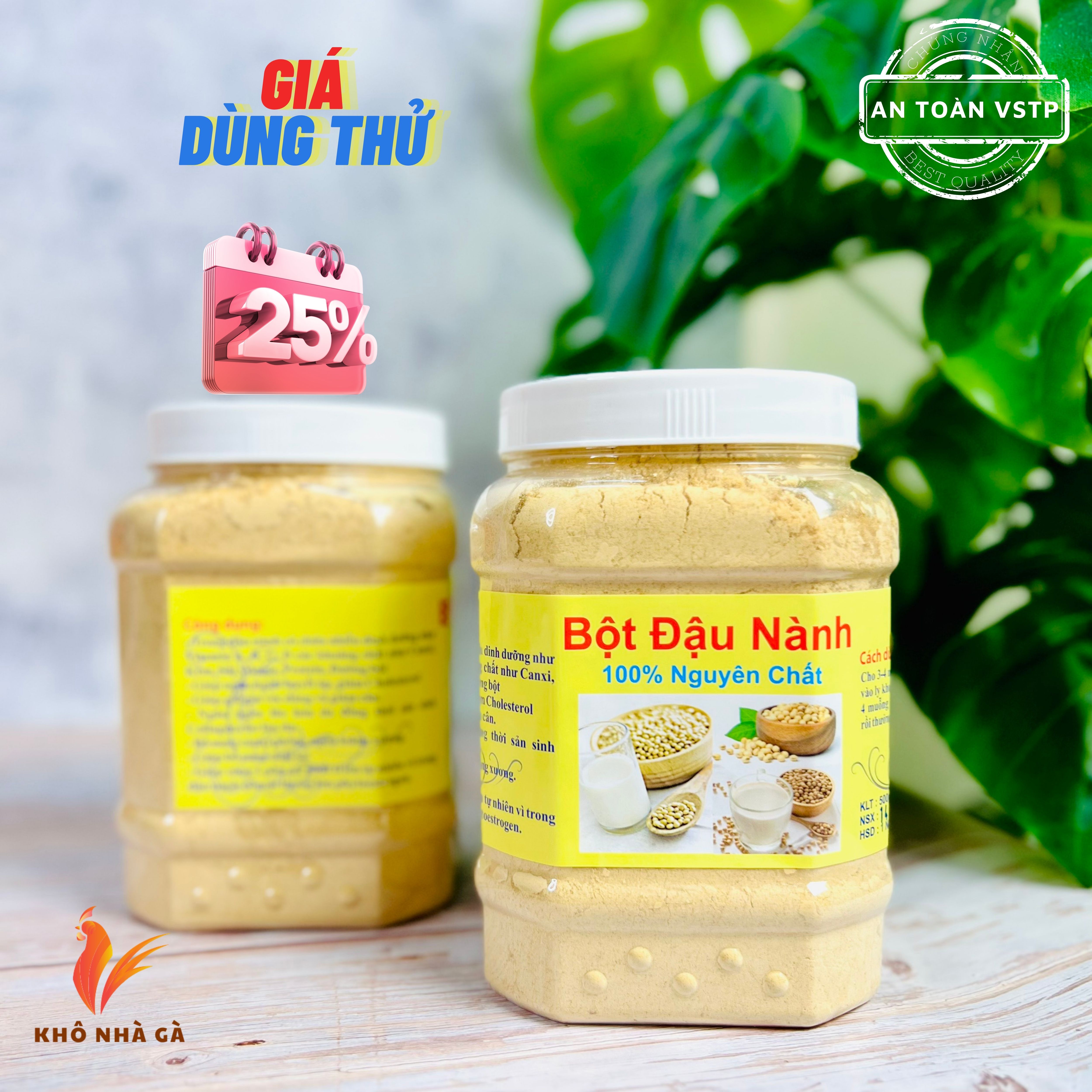 Bột đậu nành rang xay hủ 500 gram