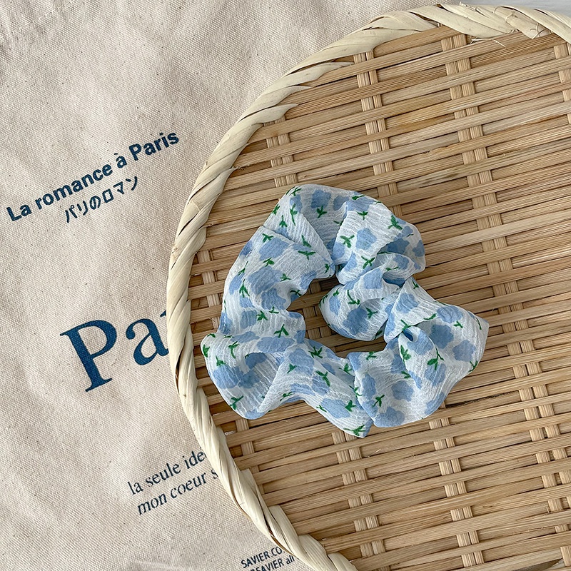 Cột tóc Vải Scrunchies ngẫu nhiên