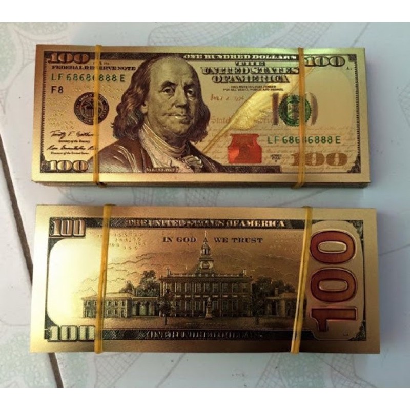Tờ 100 đô mạ vàng - tờ 100 usd