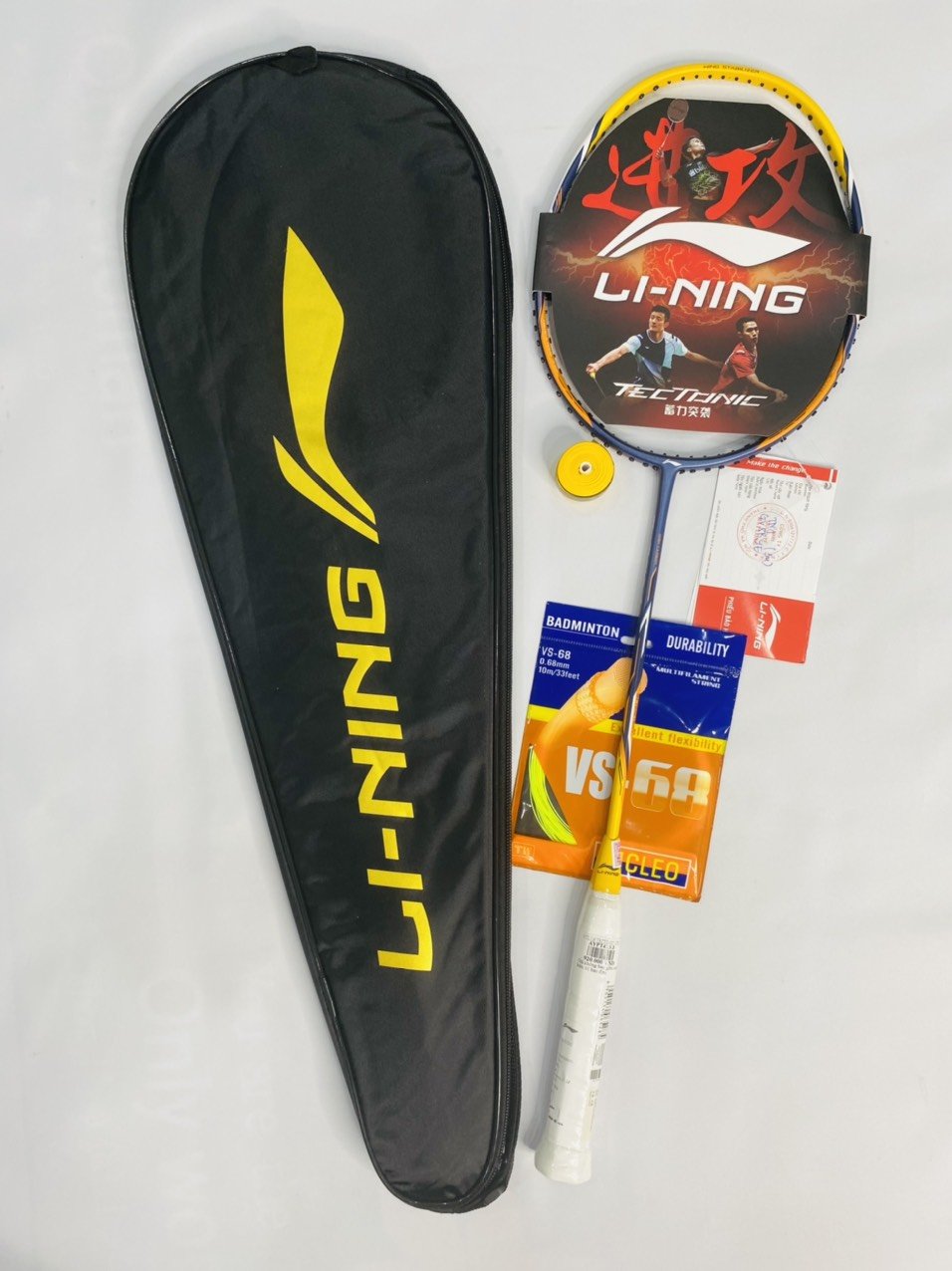Vợt cầu lông lining tectonic 1 3u/4u tặng công căng vợt + bao đựng vợt