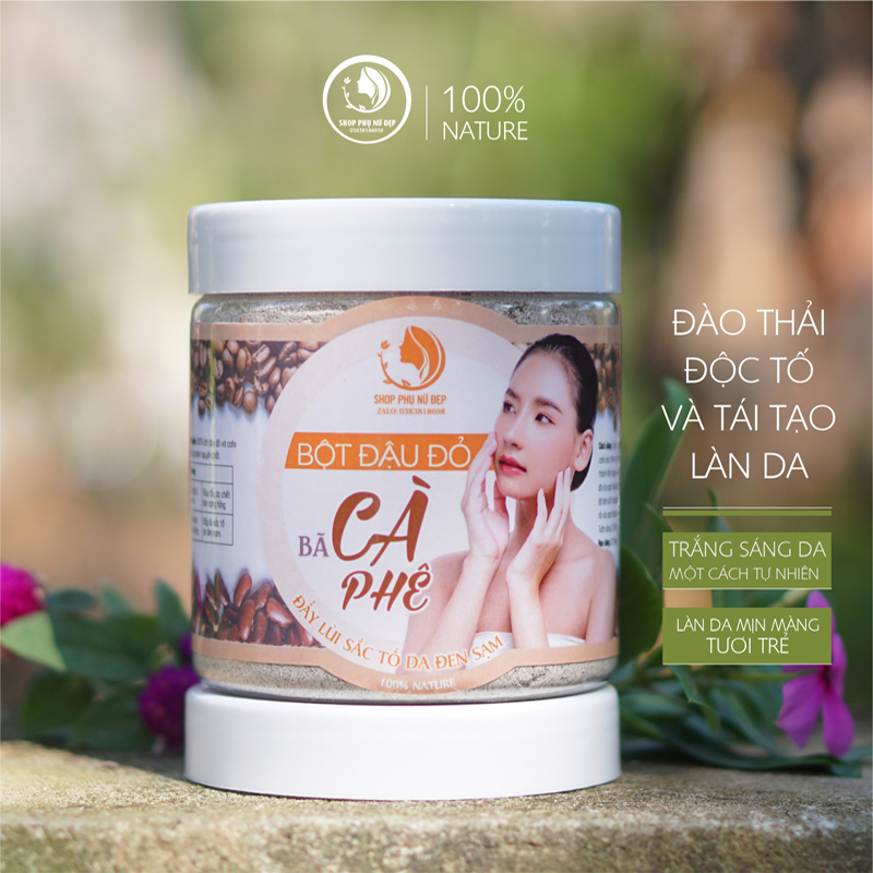 Bột Đậu Đỏ Cà Phê Siêu mịn cao cấp hũ 200ml
