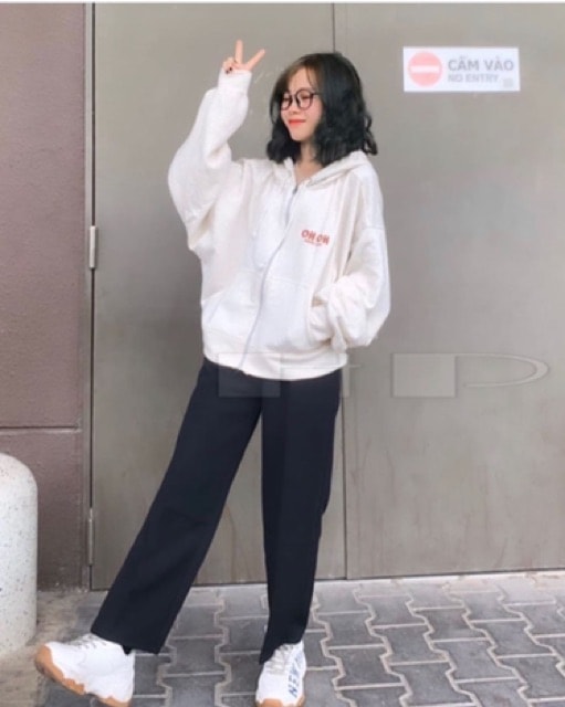 [HCM]Áo khoác nỉ OH OH chữ đỏ
