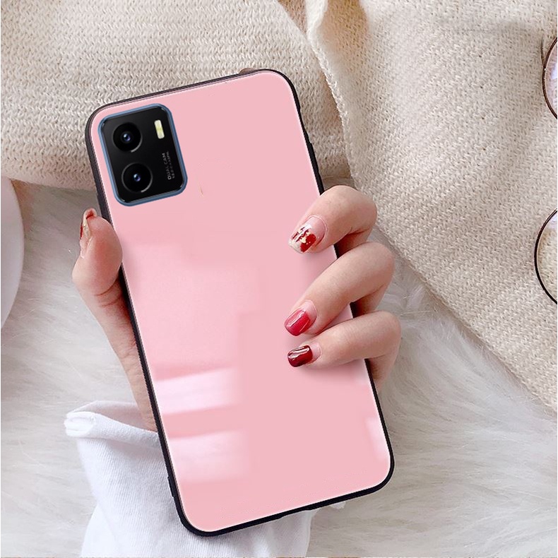 Ốp vivo y15s, y15a, y01 mặt kính gương bóng