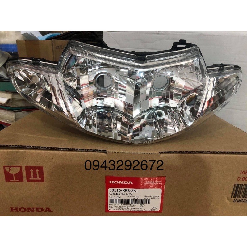 Pha đèn wave 100 2 bóng honda