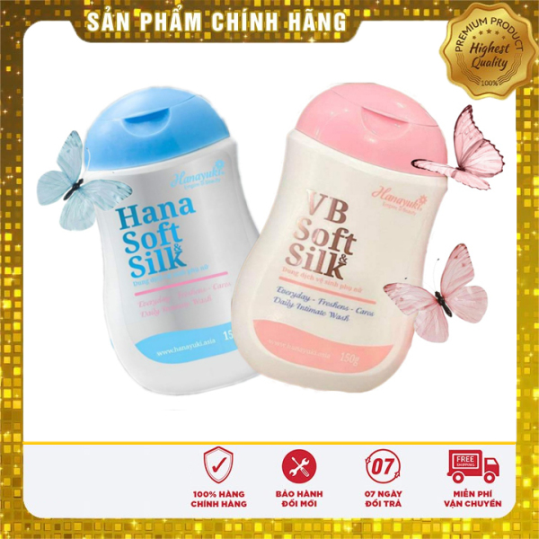 [Chính hãng] dung dịch vệ sinh vb hanayuki vb soft silk màu hồng