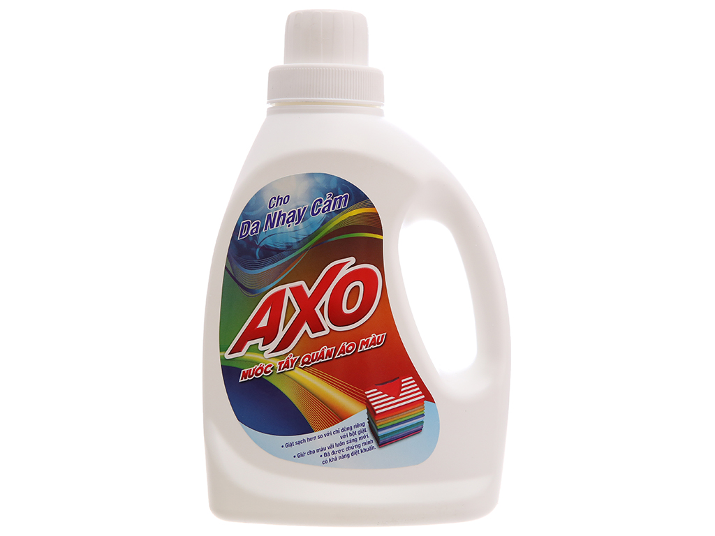 Nước tẩy quần áo màu AXO cho da nhạy cảm 800ml - Bách hóa Chú Hoài