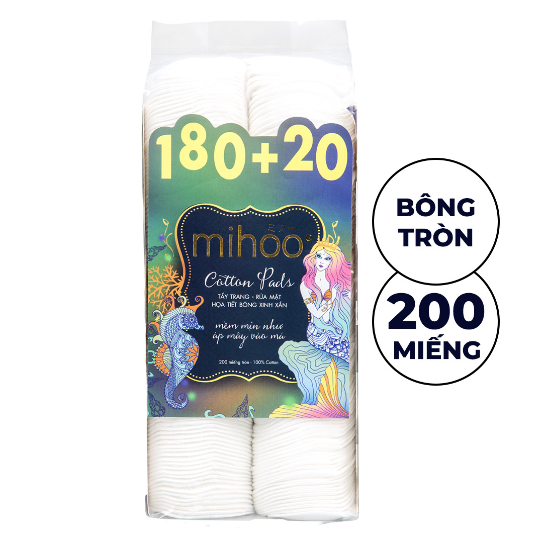 Combo 2 Bông tẩy trang Mihoo Cotton Pads