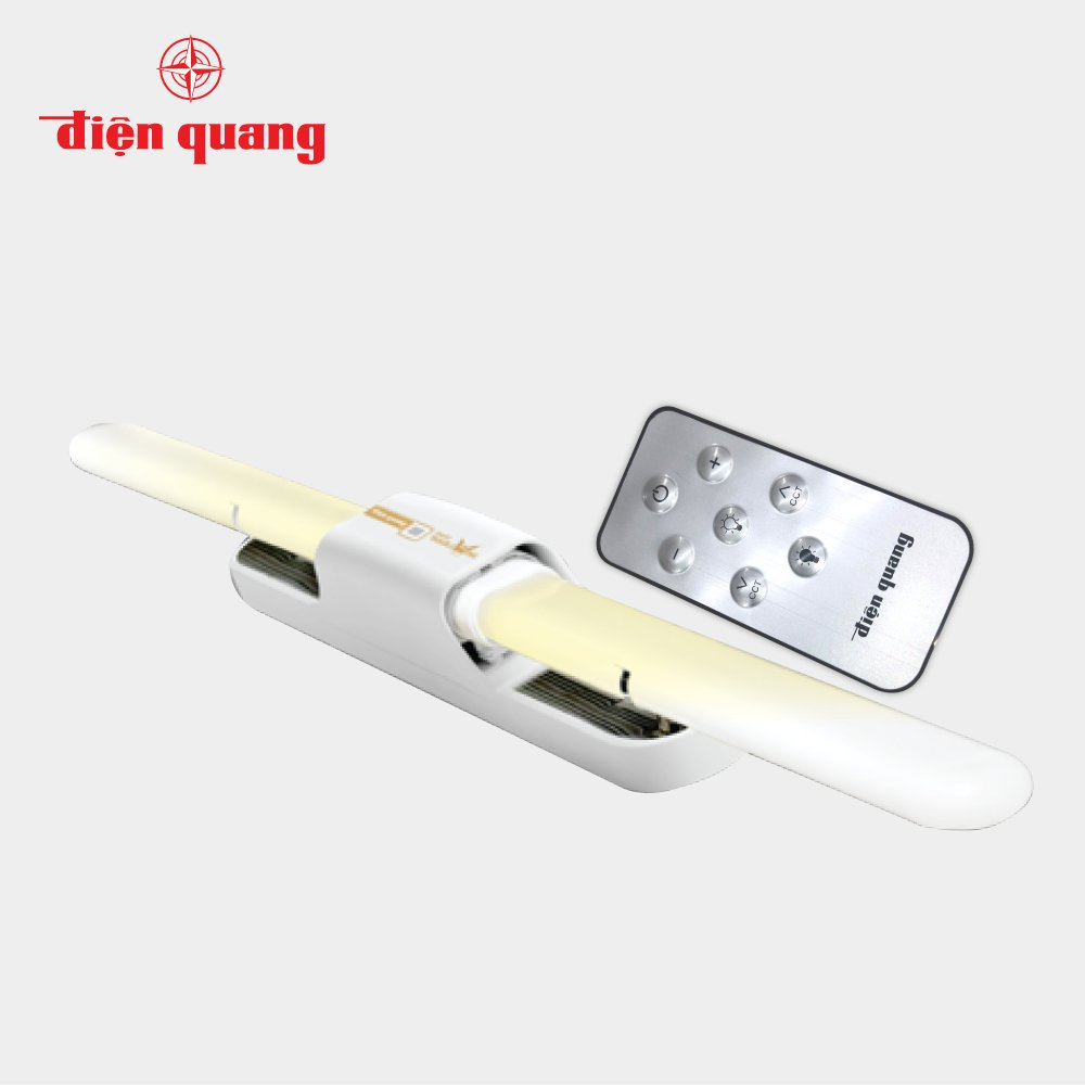 Bộ đèn LED Doublewing SMART Điện Quang ĐQ LED DW01IRM 367CCT (36W, điều chỉnh độ sáng và nhiệt độ màu, có Remote, nhôm nhựa)