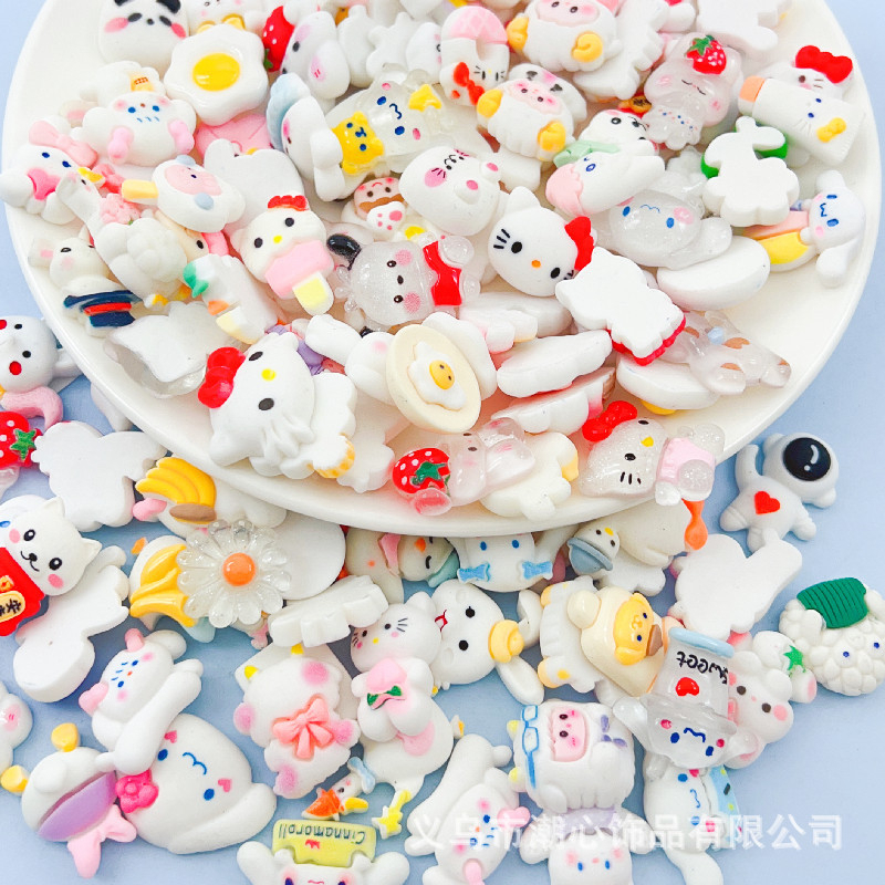 Set 50/100 sticker 3d kèm keo dán bình nước, điện thoại, nhiều mẫu dễ thương -sticker trang trí làm slime - Selenshop