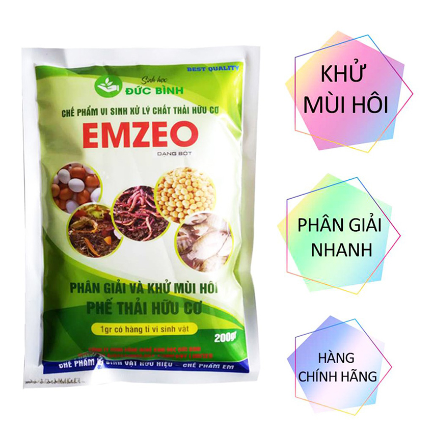 Combo 5 Gói Chế Phẩm EMZEO Khử Mùi Hôi