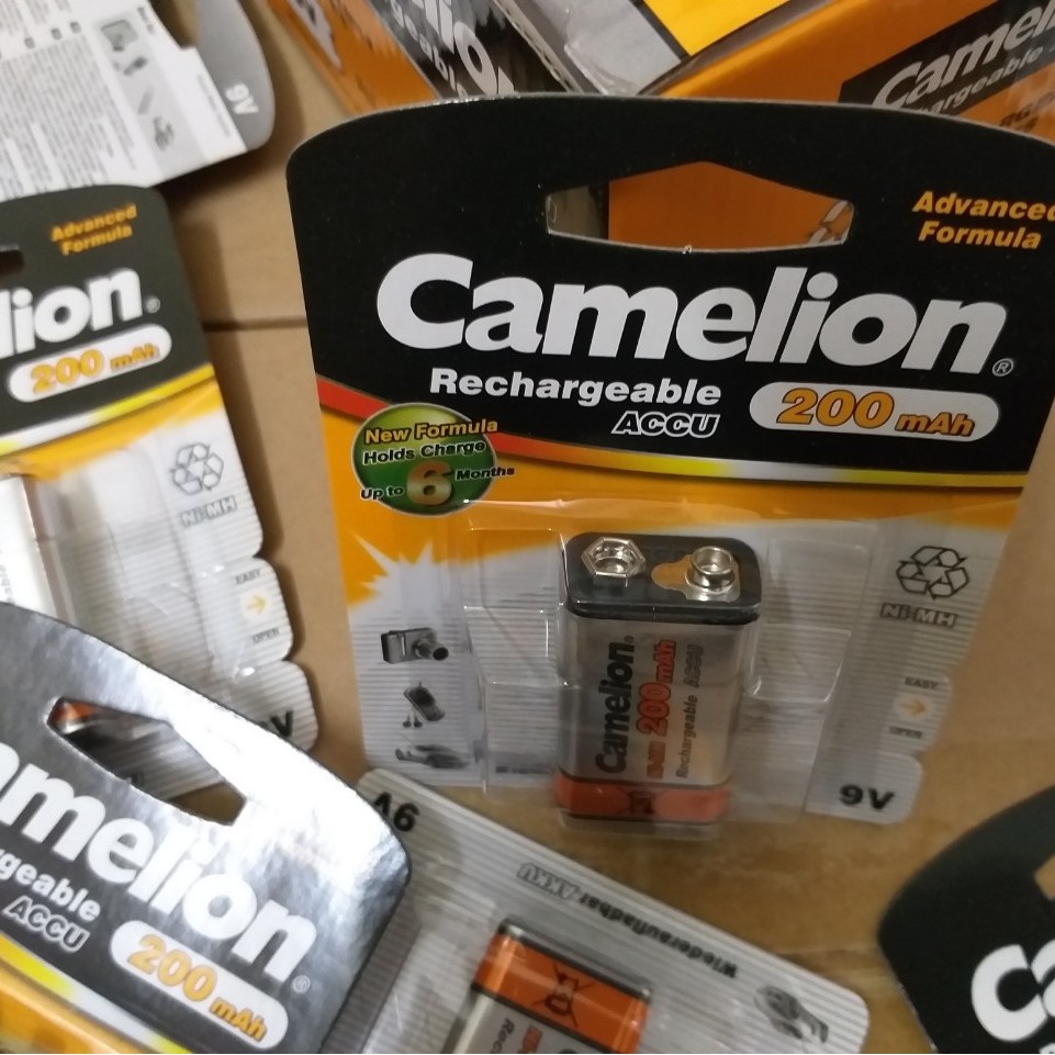 Pin sạc 9V Camelion 200mAh (1 vỉ /viên)