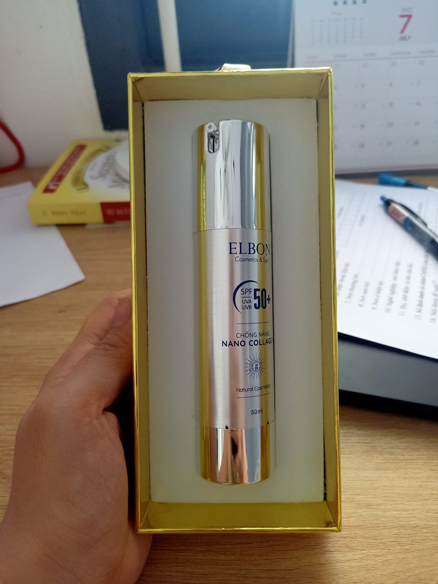 CHỐNG NẮNG NANO COLAGEN ELBON