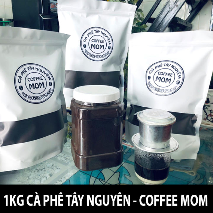 Cà Phê Nguyên Chất, Cà Phê Ngon Thương Hiệu COFFEE MOM ( Gói 1KG ) – Cà Phê Pha Phin, Cà Phê Rang Xay, Cà Phê Đen Hòa Tan, Đậm Đà Hương Vị Tây… – OEM – top1shop