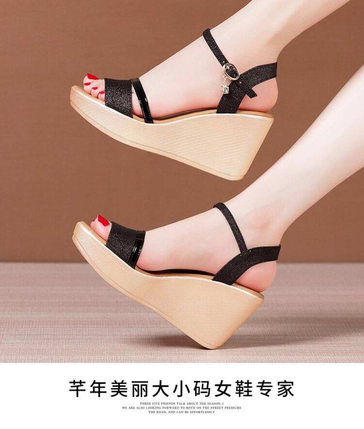 Sandal xuồng kim tuyến MS011
