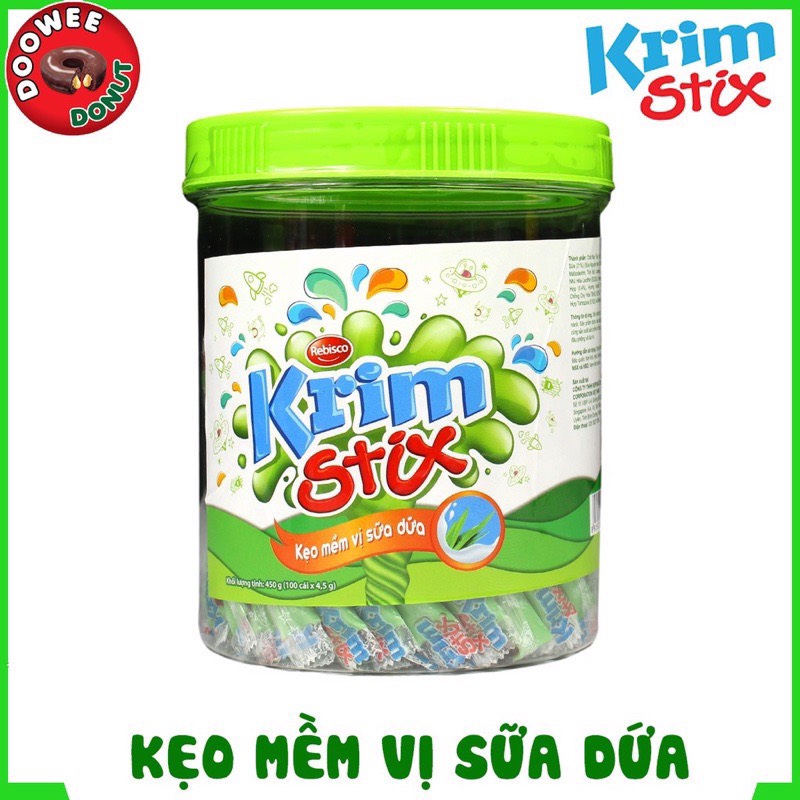 Rebisco Kẹo Mềm Krim Stix Vị Phô Mai (Hộp 100 cái x 4.5g)