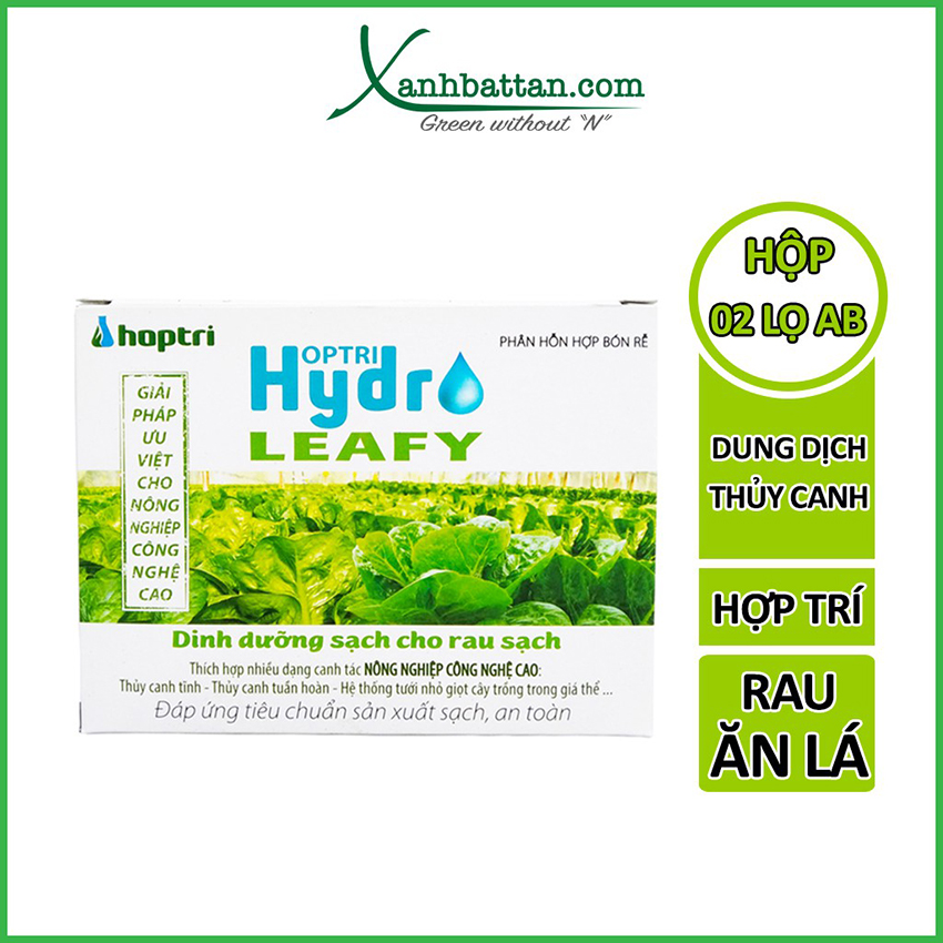 Dung Dịch Thủy Canh Rau Ăn Lá Hydro Leafy 2 Chai AB
