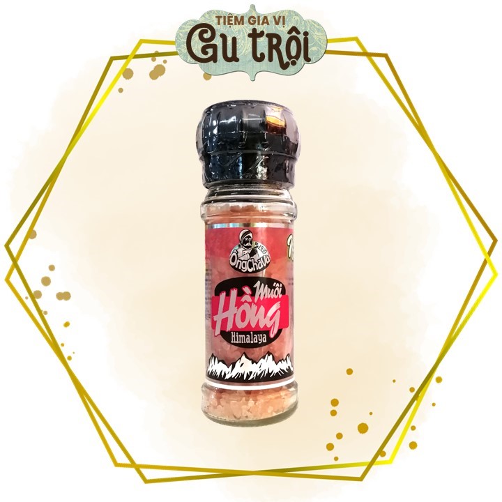 Muối hồng Himalya 100g (cối xay)
