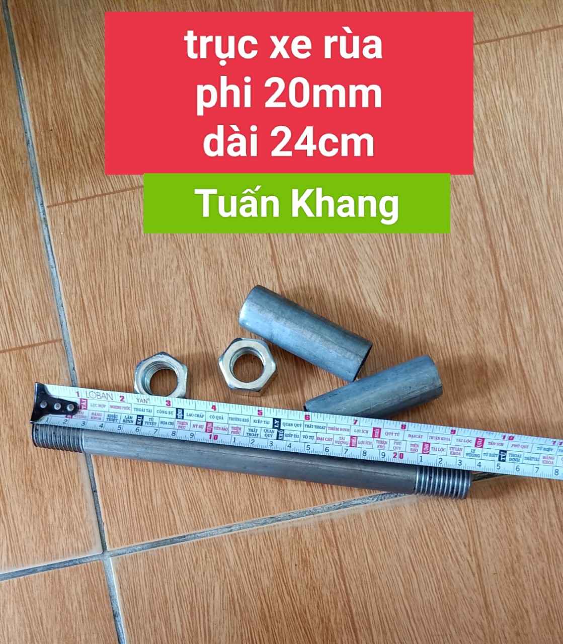 Trục xe rùa, cốt xe rùa 20mm