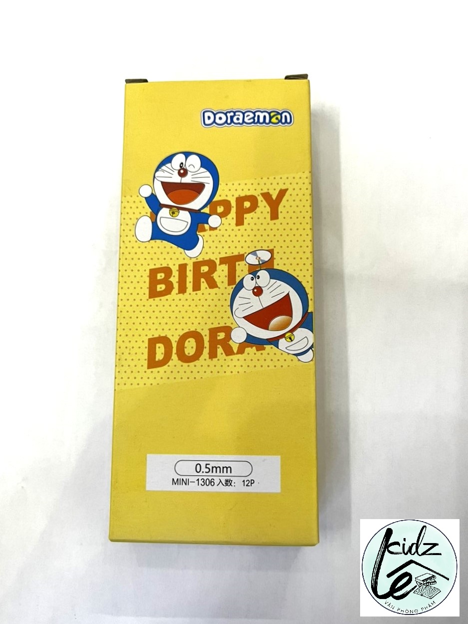 (HCM) Bút mực tím gel xoá được ( tẩy ) Mini-1306 CENVAVA-Doremon( 12 cây/ hộp, mực tím )