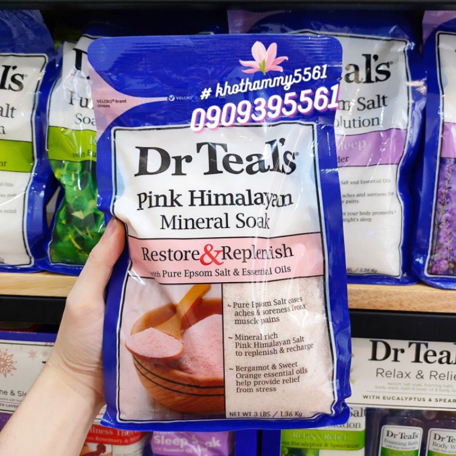 Muối tắm tẩy tế bào chết Epsom Dr Teal's