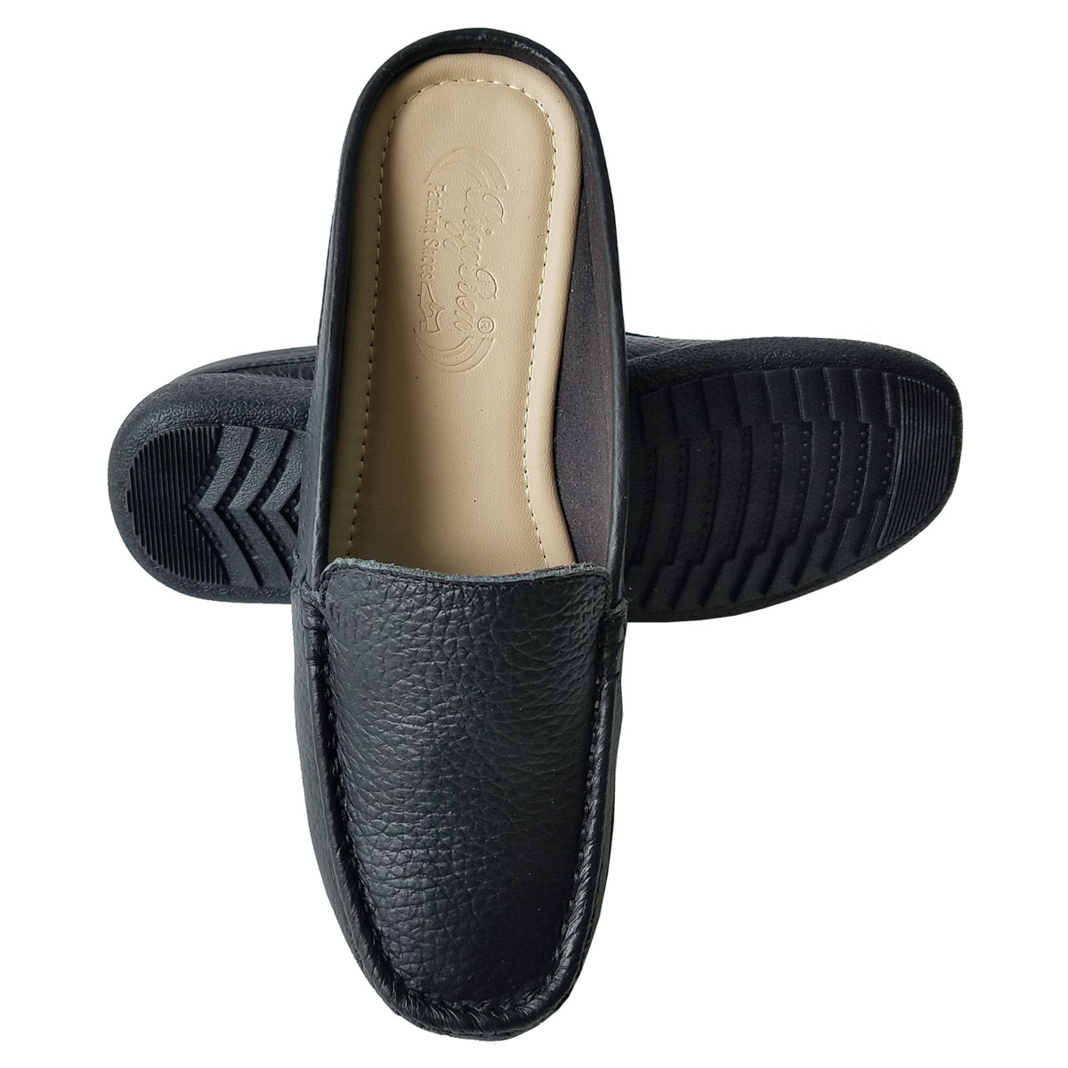 Dép Sục Nữ Da Bò Thật BIGGBEN Cao 3cm SBNB38