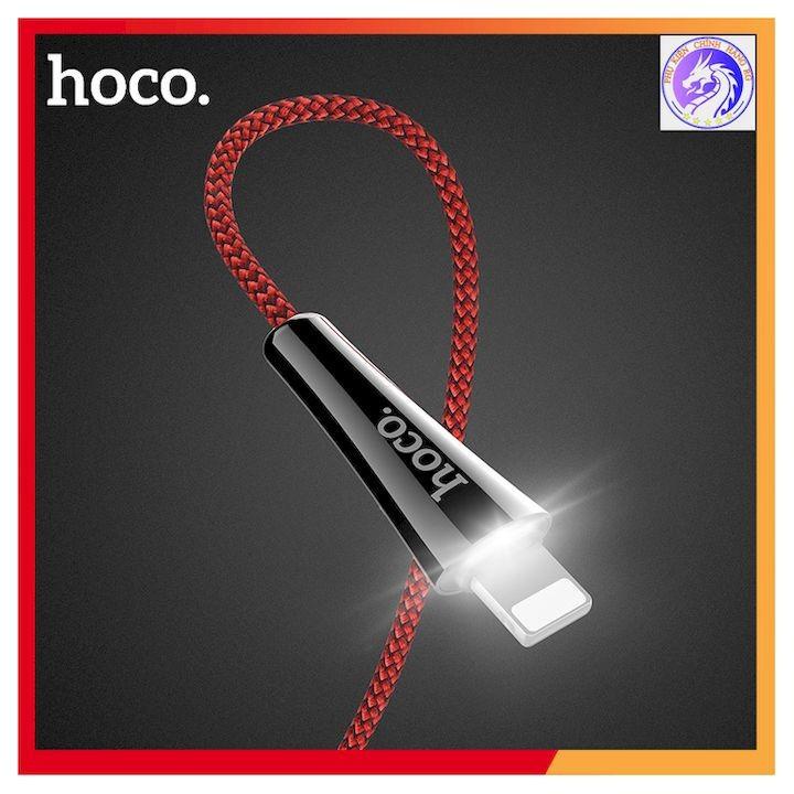 Cáp sạc u41 lightting có báo đèn cho iphone 1.2m 2.4a