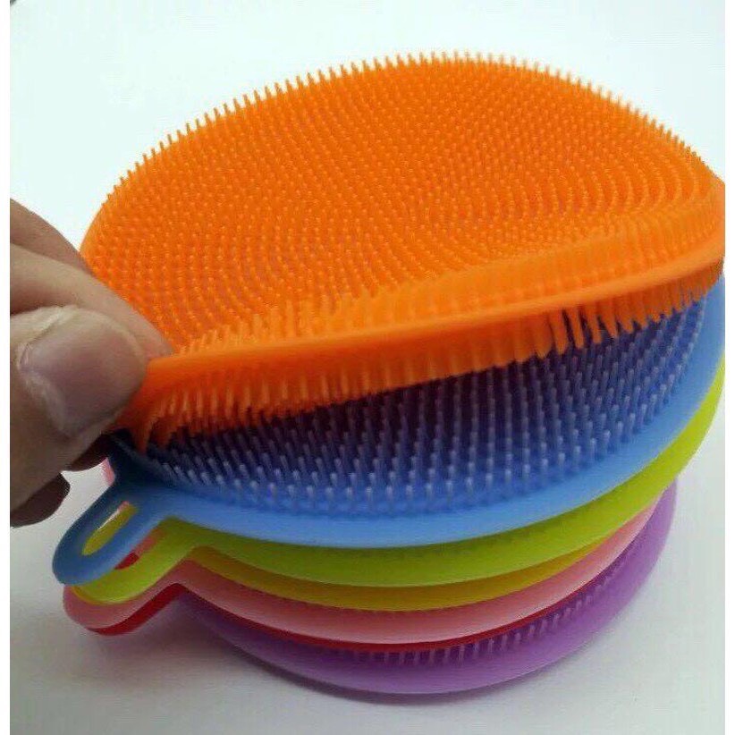 Miếng rửa chén - miếng rửa bát silicon đa năng (  combo 2 miếng)