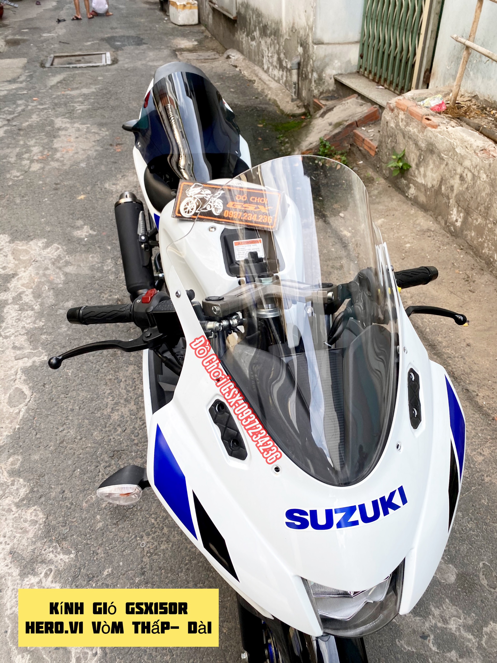 Kính chắn gió GSX150R - HEROWINDSHIELD THAILAND- V1