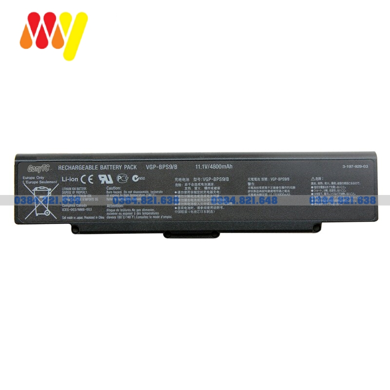Pin laptop sony vaio vgn-cr110 vgn-cr115 vgn-cr116 vgn-cr11h vgn-cr120 vgn-cr123 vgn-cr125 new
