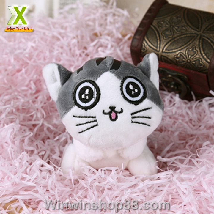 [HCM]Bộ 4 Móc khóa gấu bông mèo Chii (11 cm)